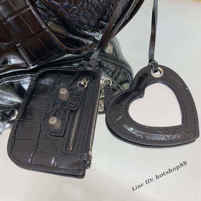 Balenciaga專櫃爆款經典機車包系列女包 巴黎世家Le Cagole月牙腋下包 fyj1716